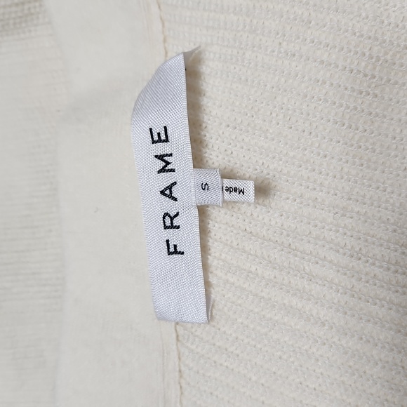 Nwt Frame Denim Ruffle One Shoulder Wool Blend Asymmetrical Sweater - Picture 15 of 16